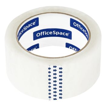 Клейкая лента упаковочная OfficeSpace, 48мм*66м, 50мкм, усиленная, морозостойкая, ШК Клейкая лента упаковочная OfficeSpace, 48мм*66м, 50мкм, усиленная, морозостойкая, ШК