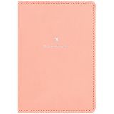 Обложка для паспорта OfficeSpace "Journey", экокожа софт-тач, персиковый, тиснение фольгой