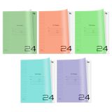 Тетрадь 24л., линия BG "UniTone. MIX", пластиковая обложка