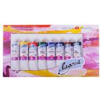 Краски акриловые Ладога, 08цв., 18мл/туба, картон