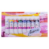 Краски акриловые Ладога, 08цв., 18мл/туба, картон